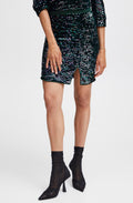 Salta Reflecting Pond Sparkle Ruched Skirt