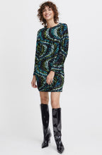 Samio Black and Reflecting Pond Sequin Dress