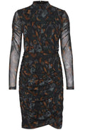 Sannie Teal Patterned Dress