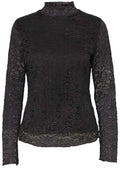 Satu Black Lace Overlay Top