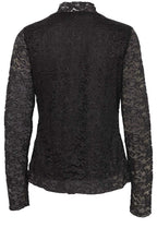 Satu Black Lace Overlay Top