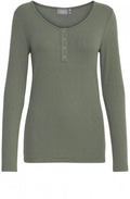 Sea Green Ribbed Jersey Top
