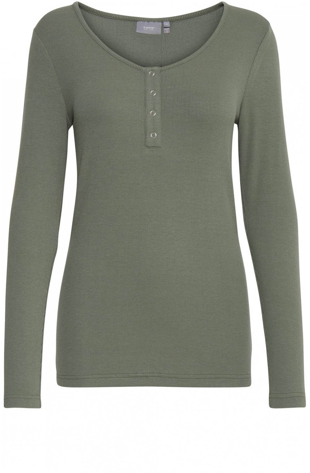 Sea Green Ribbed Jersey Top