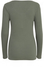Sea Green Ribbed Jersey Top