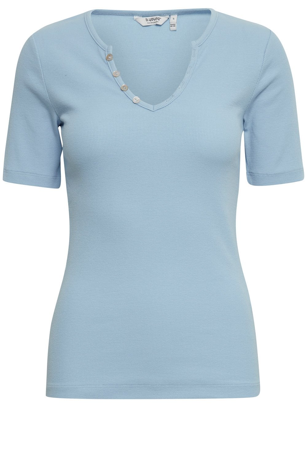 Sen Blue Bell Ribbed T Shirt