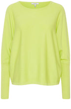 Sharp Green Batwing Relaxed Jumper