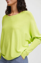Sharp Green Batwing Relaxed Jumper