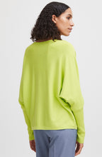 Sharp Green Batwing Relaxed Jumper