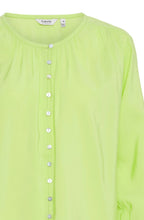 Sharp Green Button Down Blouse