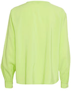 Sharp Green Button Down Blouse