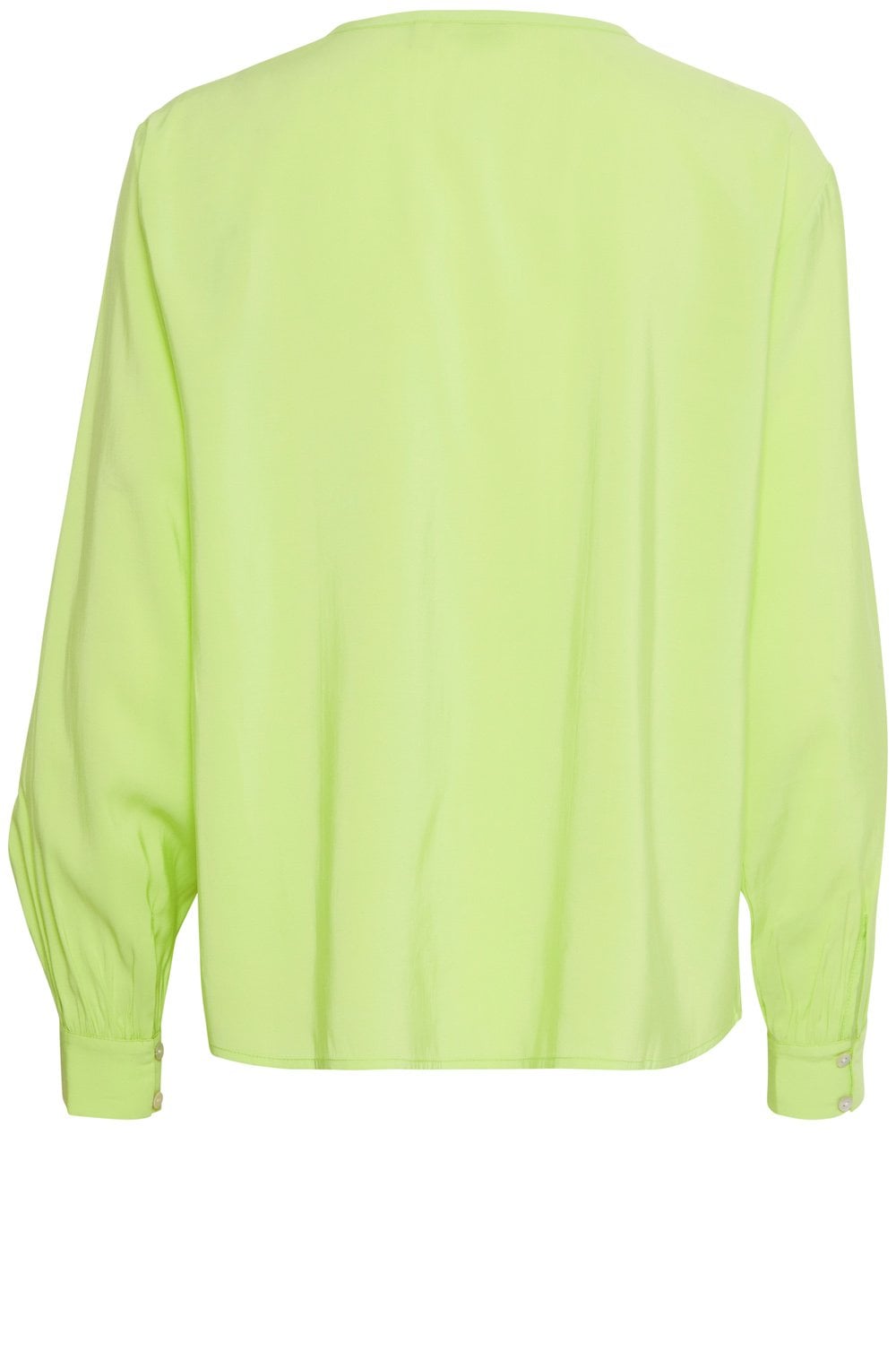 Sharp Green Button Down Blouse