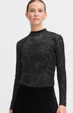 Shirley Black Velvet Detail Top