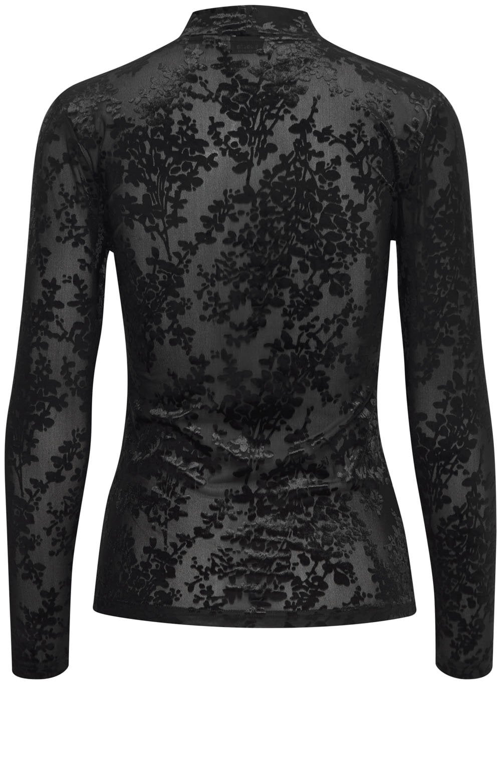 Shirley Black Velvet Detail Top