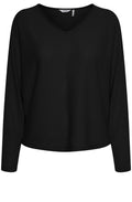Sif Black Open Knit Top