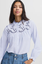 Silver Lake Blue Embroidered Blouse