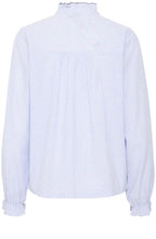 Silver Lake Blue Embroidered Blouse