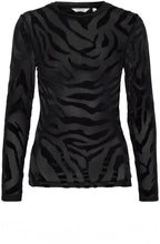 Sinix Black Velvet Detail Top