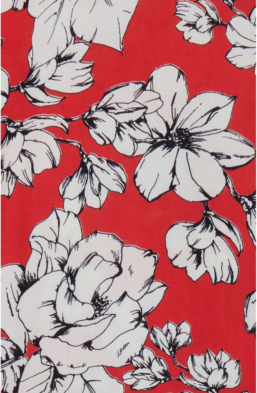 Spiced Red Floral Blouse