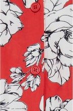 Spiced Red Floral Skirt