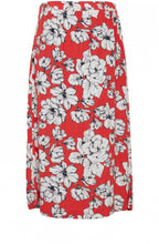 Spiced Red Floral Skirt