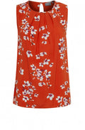 Spiced Red Floral Top