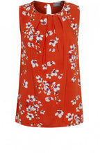 Spiced Red Floral Top