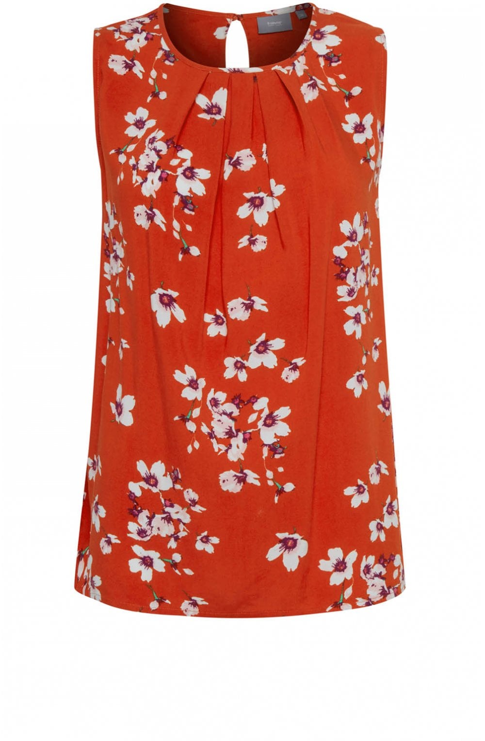 Spiced Red Floral Top