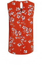 Spiced Red Floral Top