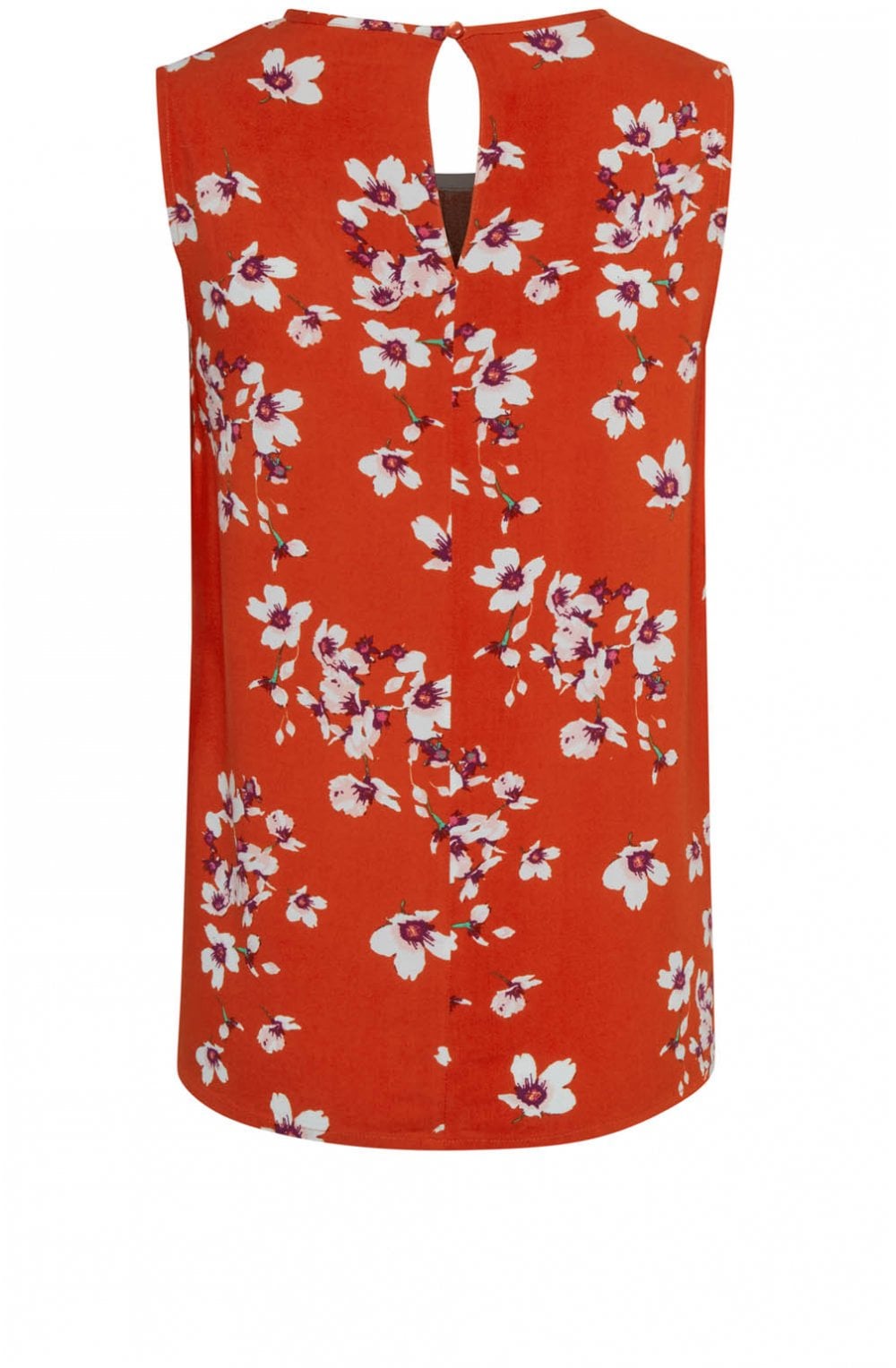 Spiced Red Floral Top