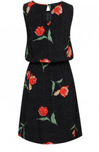 Spot & Floral Print Dress