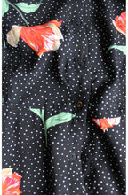 Spot & Floral Print Dress