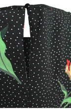 Spot & Floral Print Top