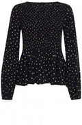 Spot Print Blouse