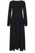 Spot Print Maxi Dress