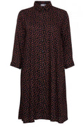 Spot Print Shirt Dress