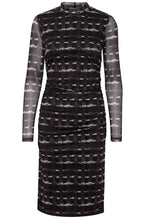 Starry Java Mix Sheer Sleeved Dress