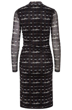 Starry Java Mix Sheer Sleeved Dress