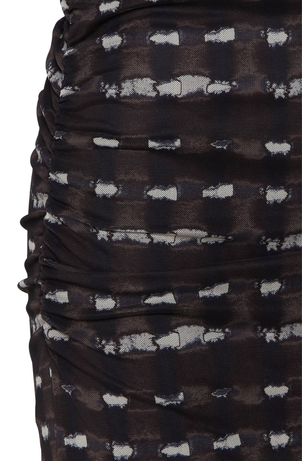 Starry Java Mix Sheer Sleeved Dress