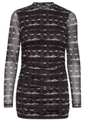 Starry Java Mix Sheer Sleeved Top