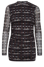Starry Java Mix Sheer Sleeved Top