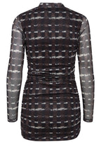 Starry Java Mix Sheer Sleeved Top
