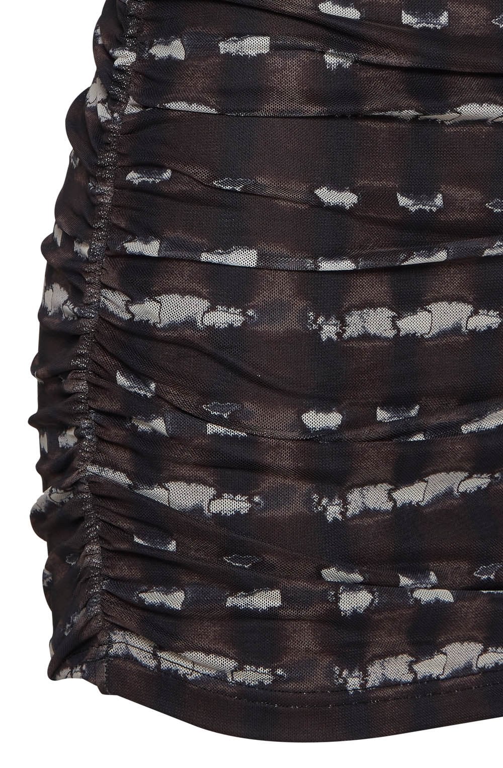 Starry Java Mix Sheer Sleeved Top