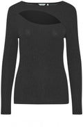 Stily Black Slash Front Top