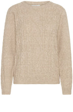 String Melange Cable Knit Jumper