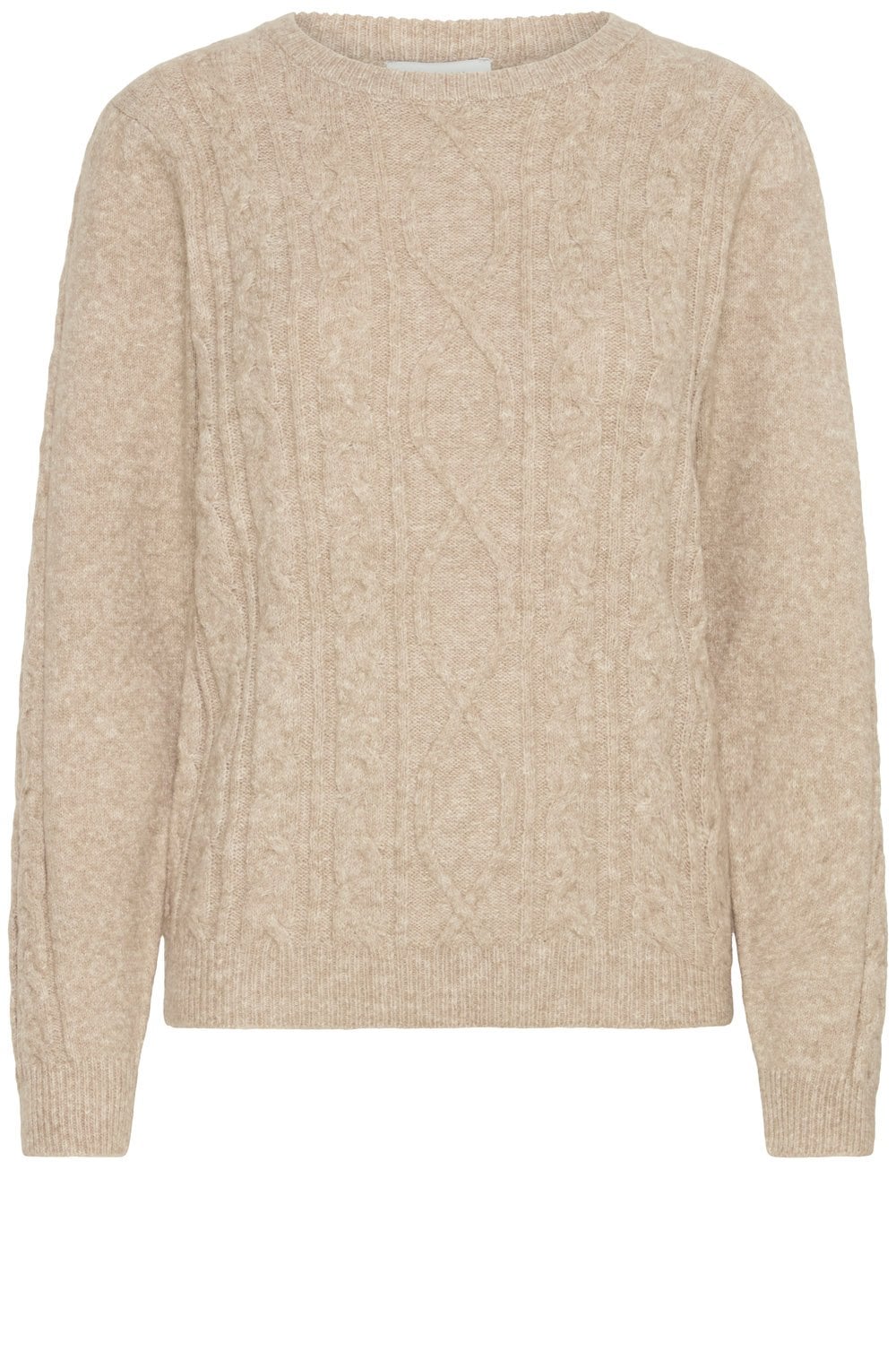 String Melange Cable Knit Jumper