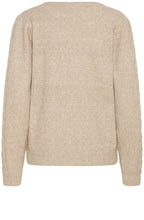 String Melange Cable Knit Jumper