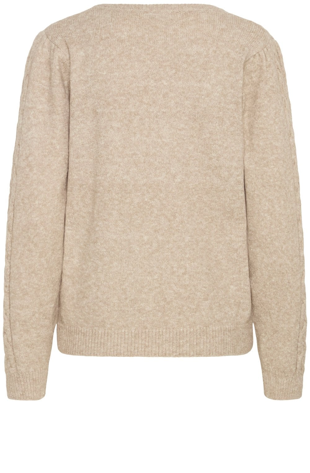 String Melange Cable Knit Jumper