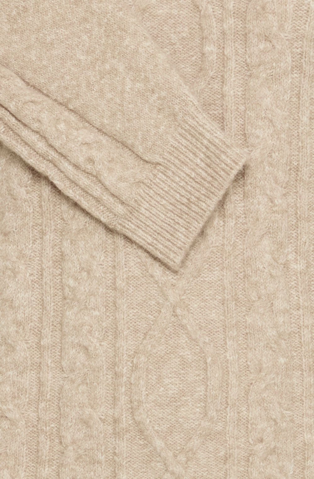 String Melange Cable Knit Jumper