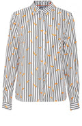 Striped Chilli Print Shirt