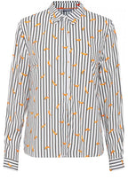 Striped Chilli Print Shirt